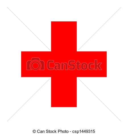 450x470 2d Illustration Of The Red Cross Sign Stock Illustrations