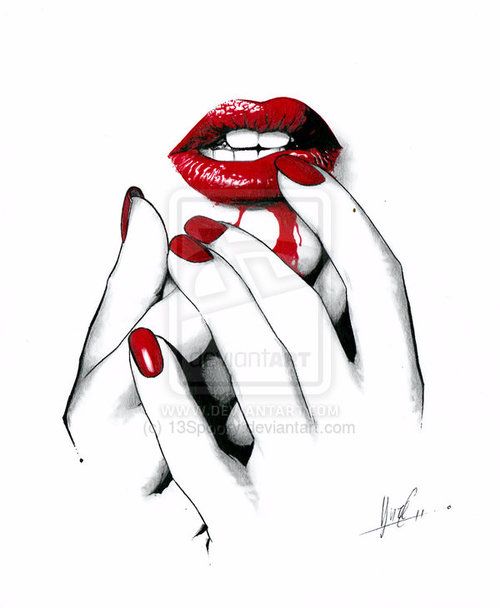 500x608 Red Lip Draw Amp Paint Believe, Love, Create =gt Art