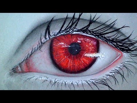 480x360 Realistic Vampire Eye Drawing Time Lapse