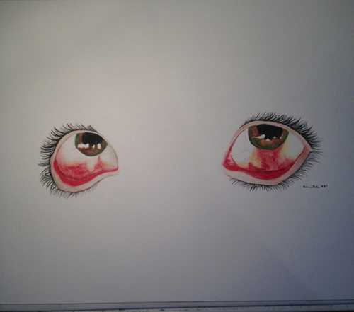 500x441 Draw, Eyes, Red, Red Eyes
