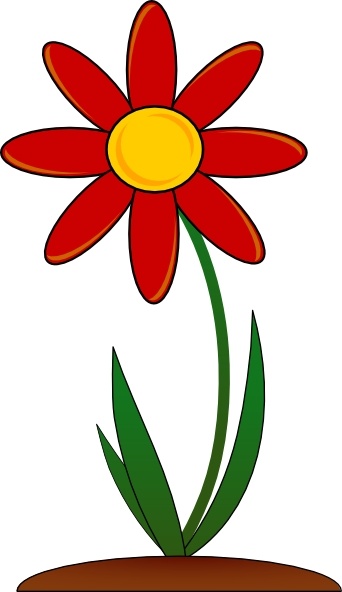 342x592 Red Flower Clip Art Free Vector In Open Office Drawing Svg ( Svg