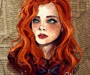 300x250 Red Hair Drawing Tumblr