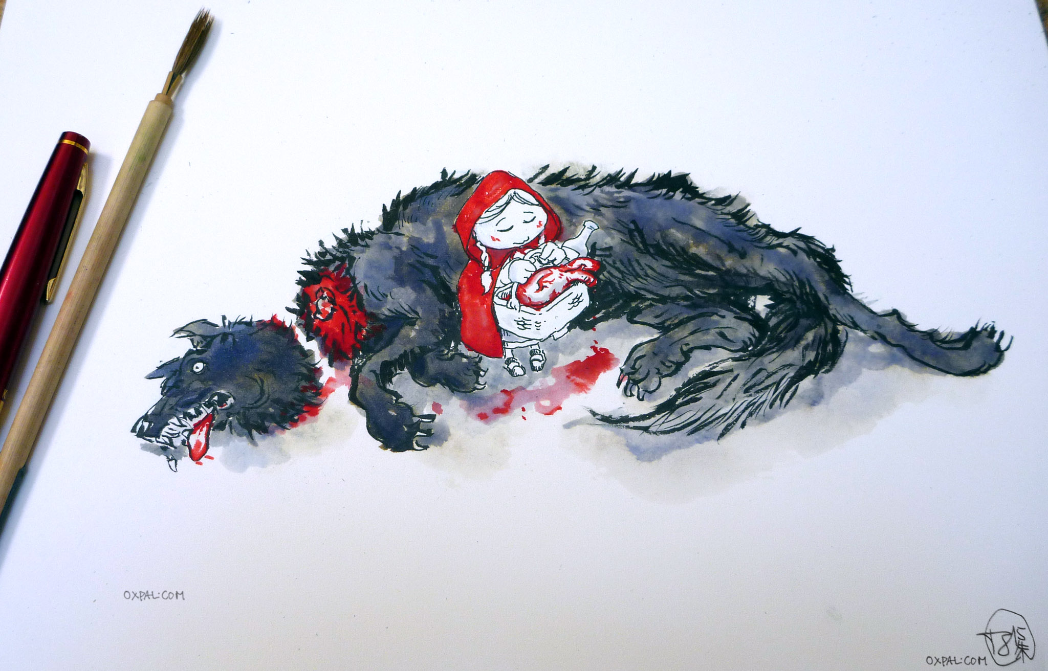 2048x1312 Red Riding Hood And The Hermit Thomas Schmall