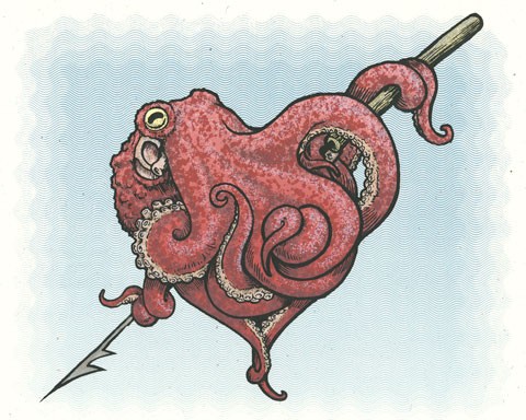 480x384 Red Octopus Heart Aw, Guys! You Made Me Ink!
