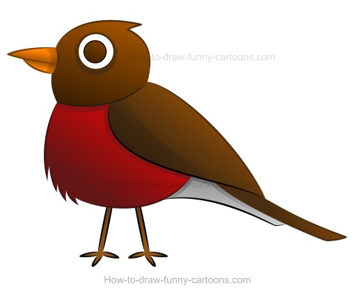 Red Robin Bird Drawing at GetDrawings | Free download