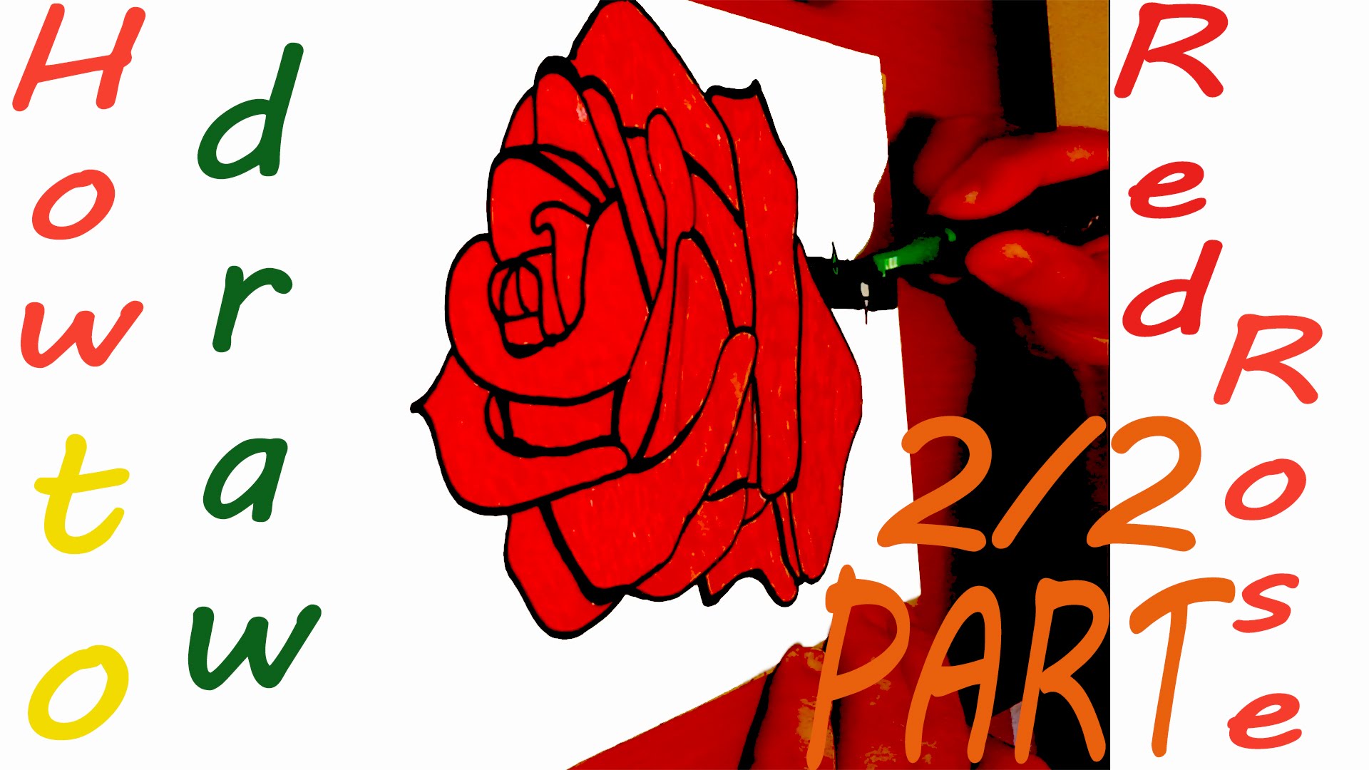 1920x1080 How To Draw A Rose Step By Step For Beginners Easy With Pencil