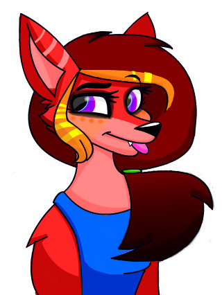320x426 Red Wolf Girl An Anime Speedpaint Drawing By Star9806