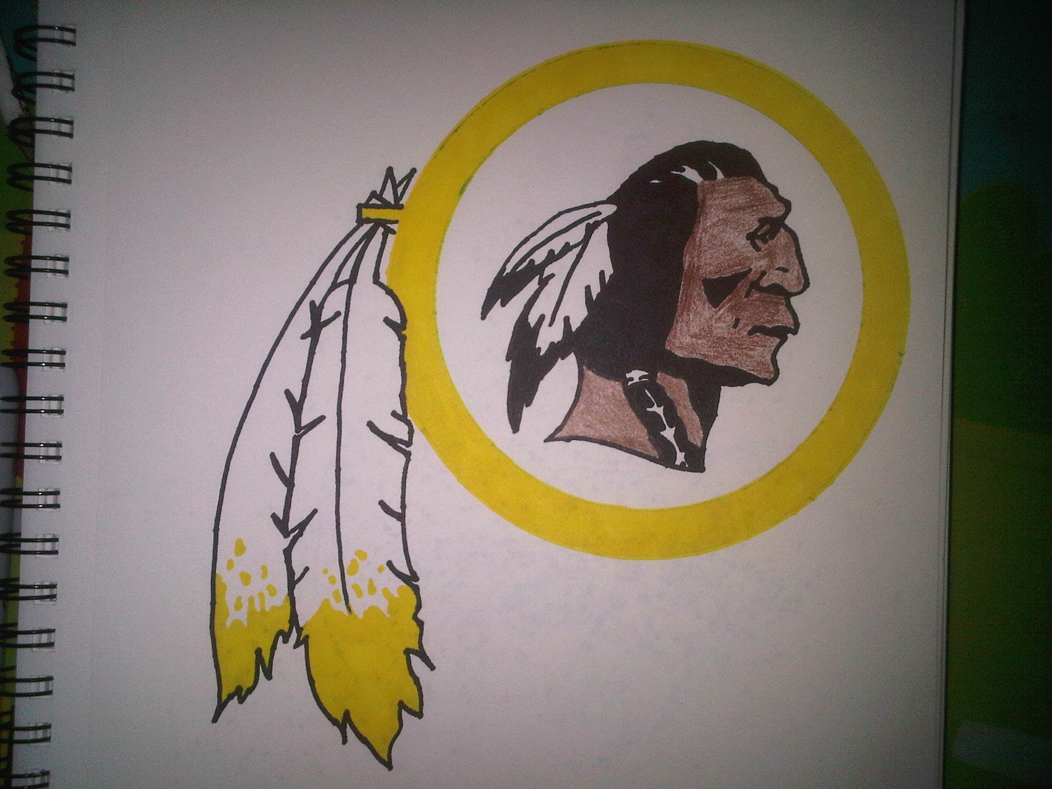 2048x1536 How To Draw The Washington Redskins Logo