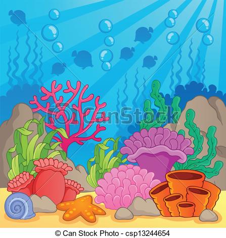 447x470 Coral Reef Theme Image 3
