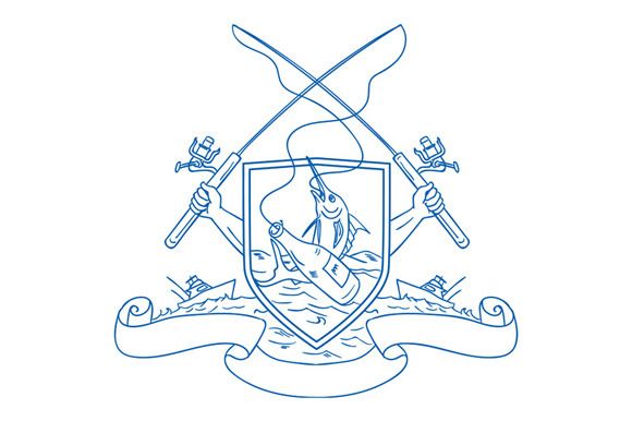 580x386 Fishing Rod Reel Hooking Blue Marlin