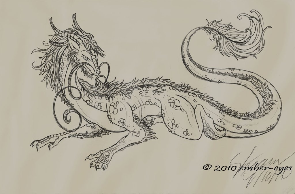 1024x673 Relaxing Eastern Dragon By Ember Eyes