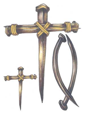 300x400 Christian Cross Tattoos On 1 Card Christian Fish And 2 Nail