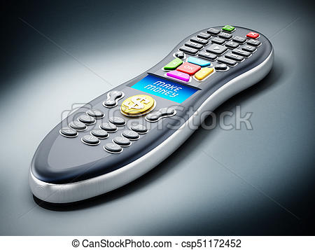 450x357 Make Money Text On Remote Controller Lcd Panel. 3d Stock