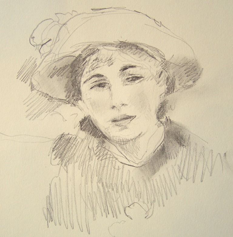 768x779 Renoir Art Sketches, Drawings With Pencil, Pen And Ink
