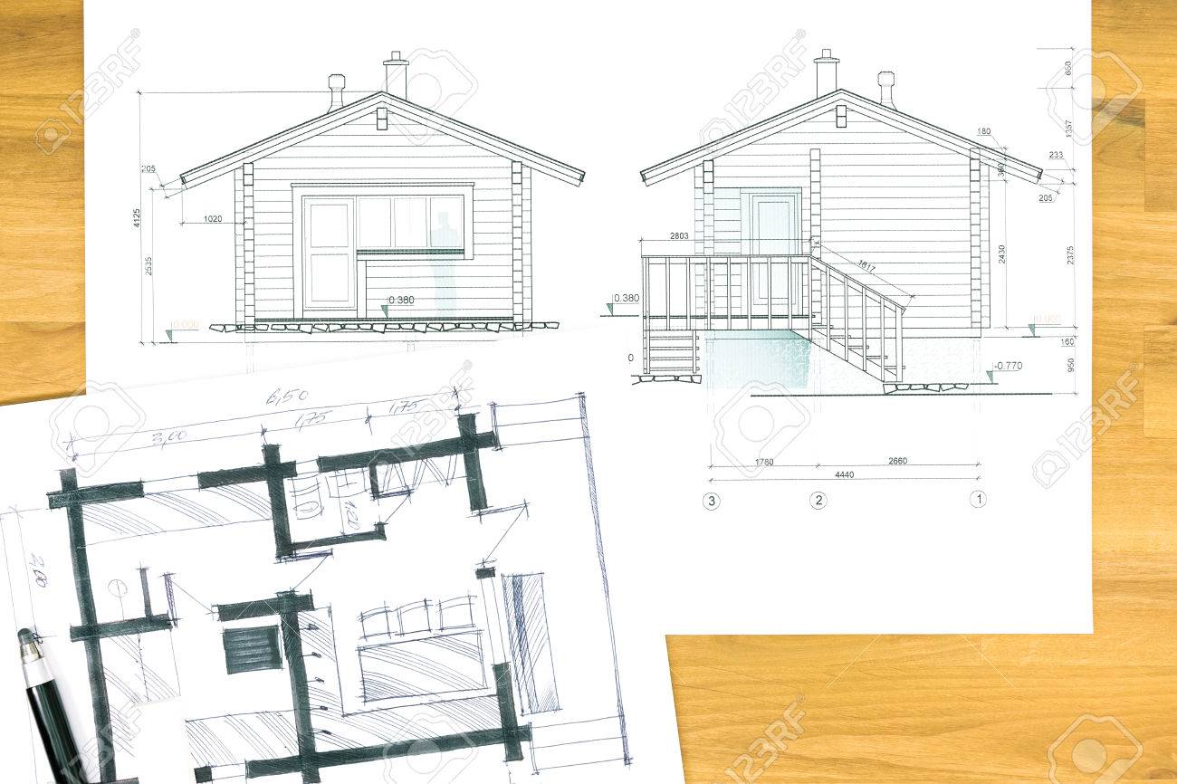 1300x866 Architectural Sketch Drawings And Blueprints For Home Renovation