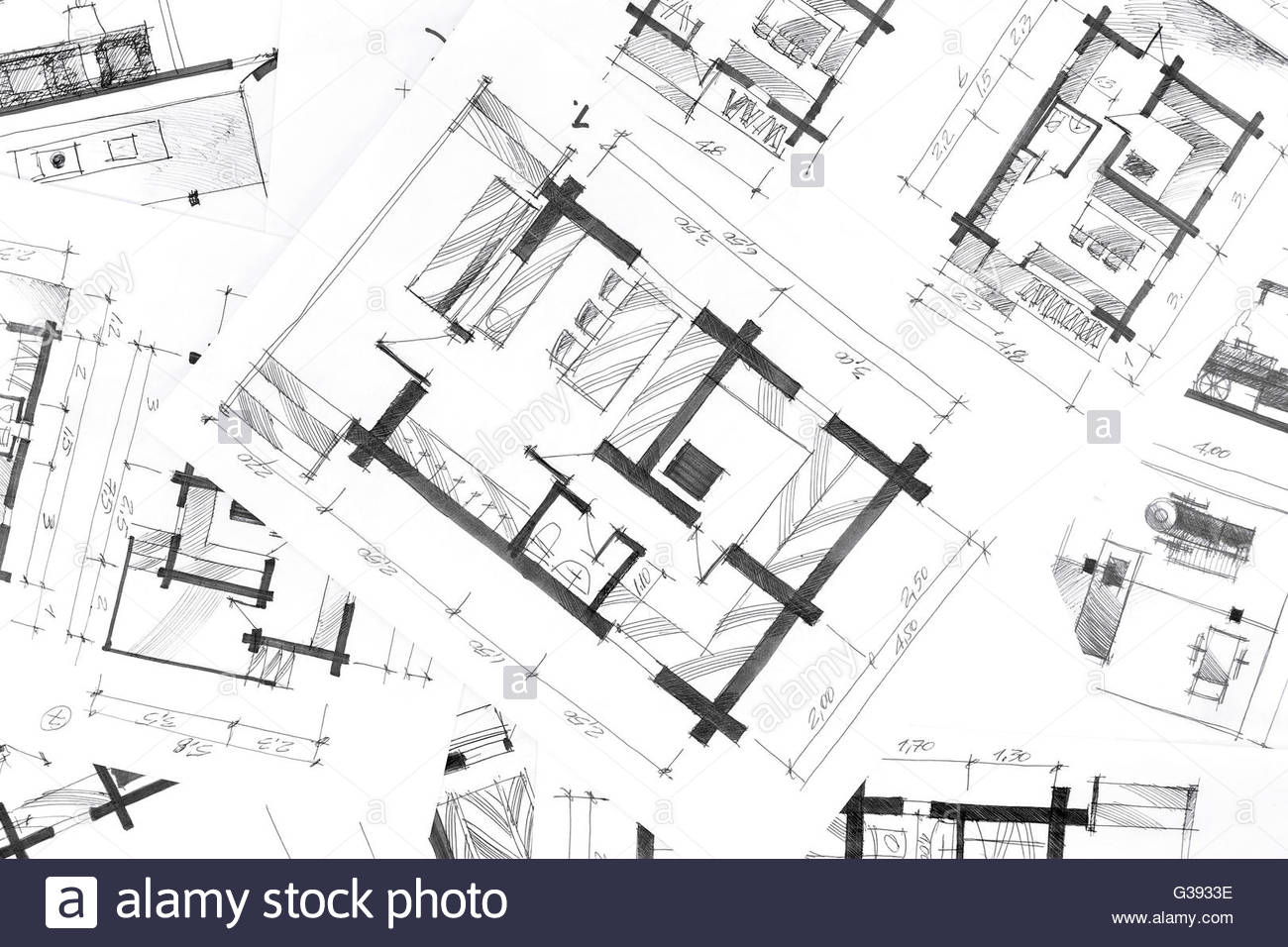 1300x956 Sketch Drawings For New Home Renovation Architectural Background