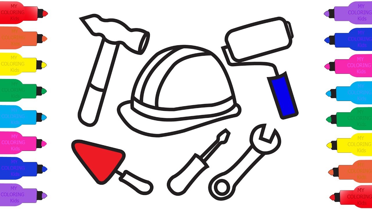 1280x720 How To Draw Baby Repair Tools Set Toys