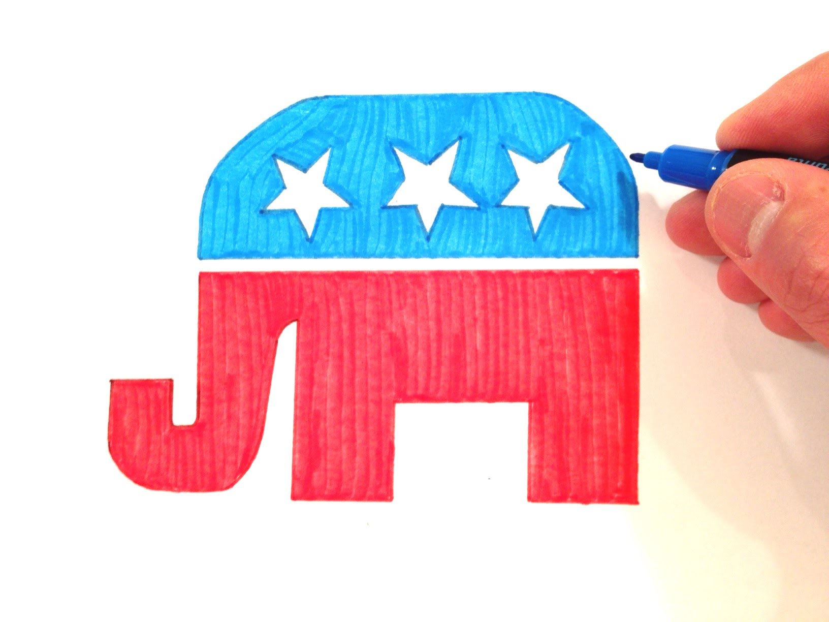 1632x1224 How To Draw The Republican Party Elephant