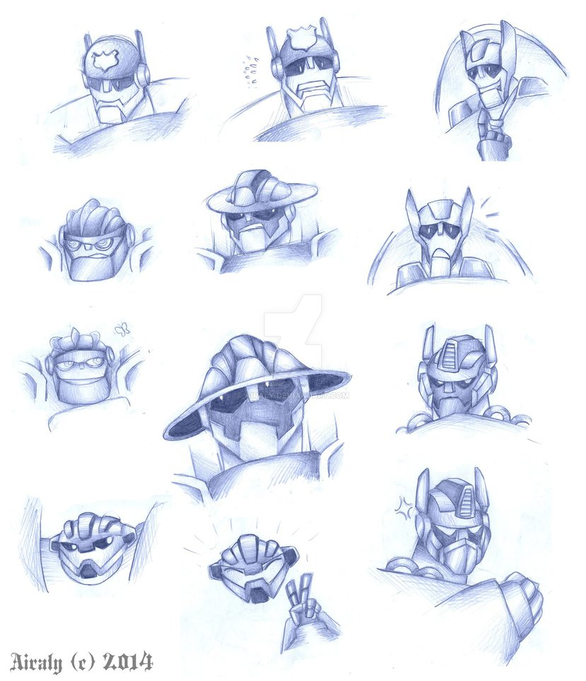 829x963 Rescue Bots Sketches [Big File] By Airaly