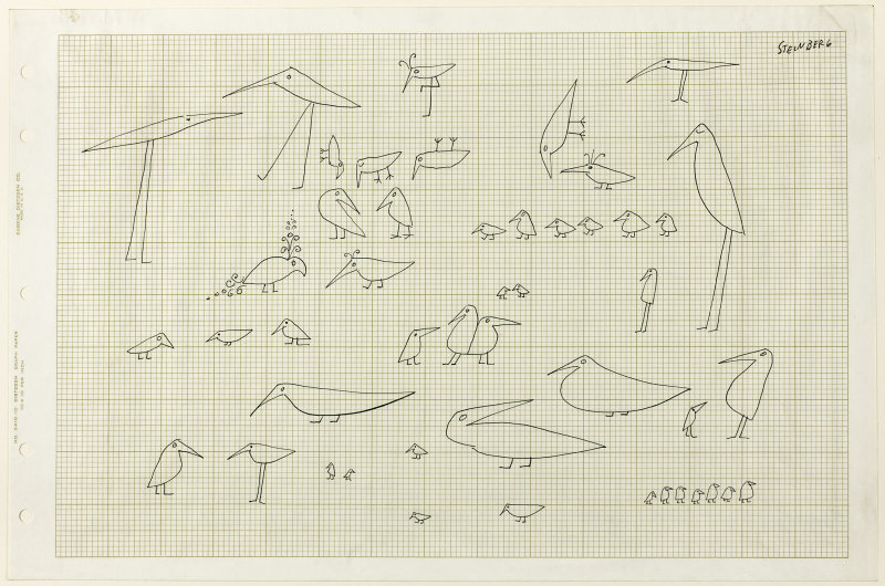 800x530 Birds Of A Feather Saul Steinberg Artist Research, Drawing Class
