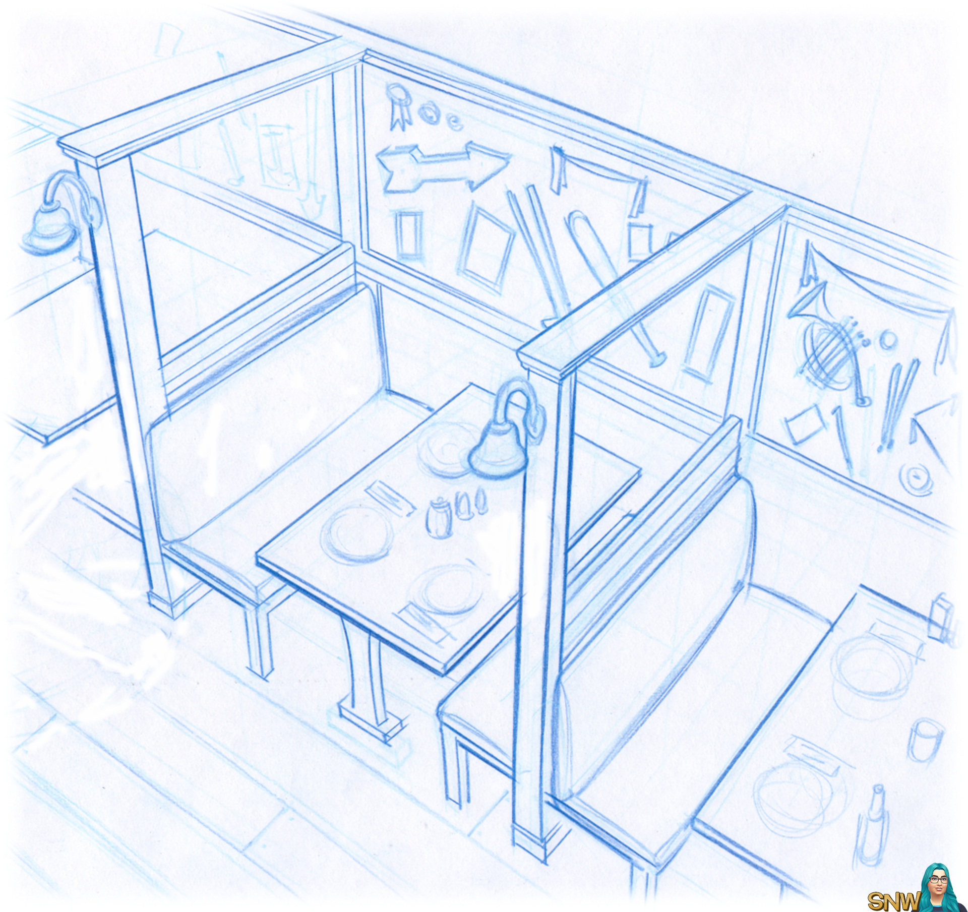 1920x1809 Linework Concept Art From Nightlife! Snw