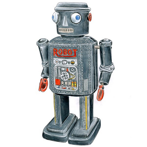 500x500 Retro Robot