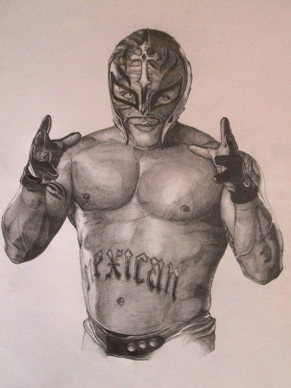413x550 Portrait Of Rey Mysterio By Jericho On Stars Portraits
