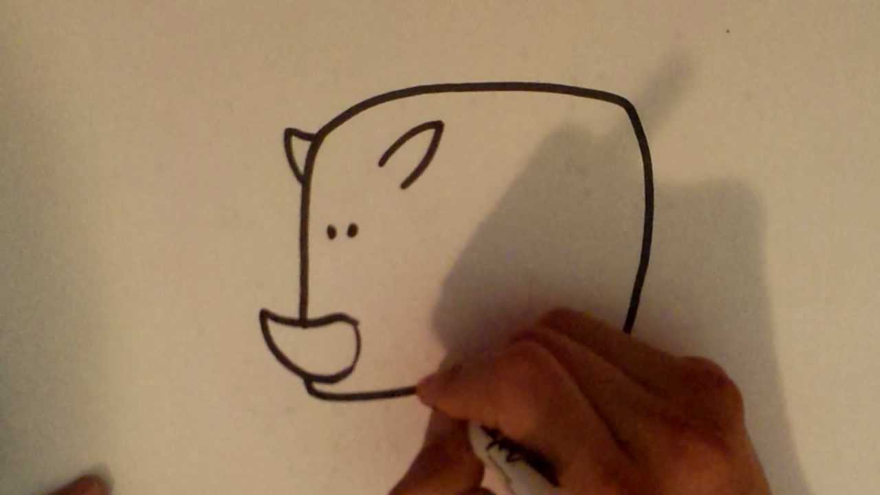 1280x720 How To Draw A Rhino