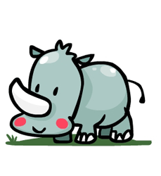 229x250 How To Draw A Rhinoceros Drawing Lesson