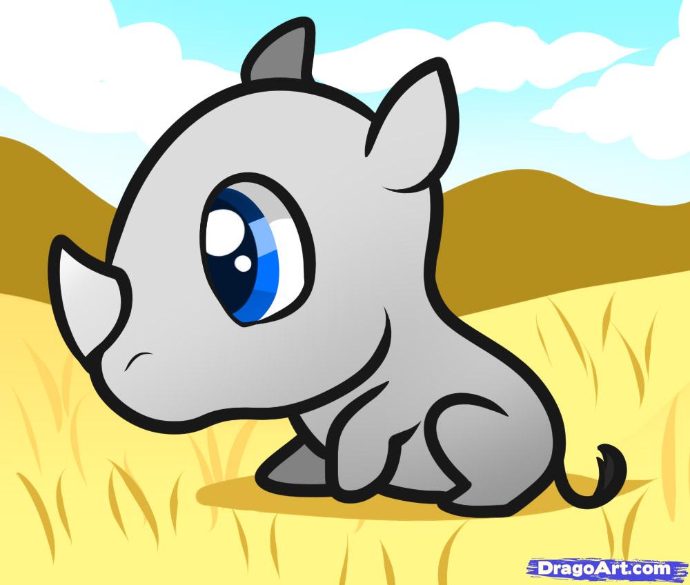 1000x848 How To Draw A Rhino For Kids Todraw Rhinos