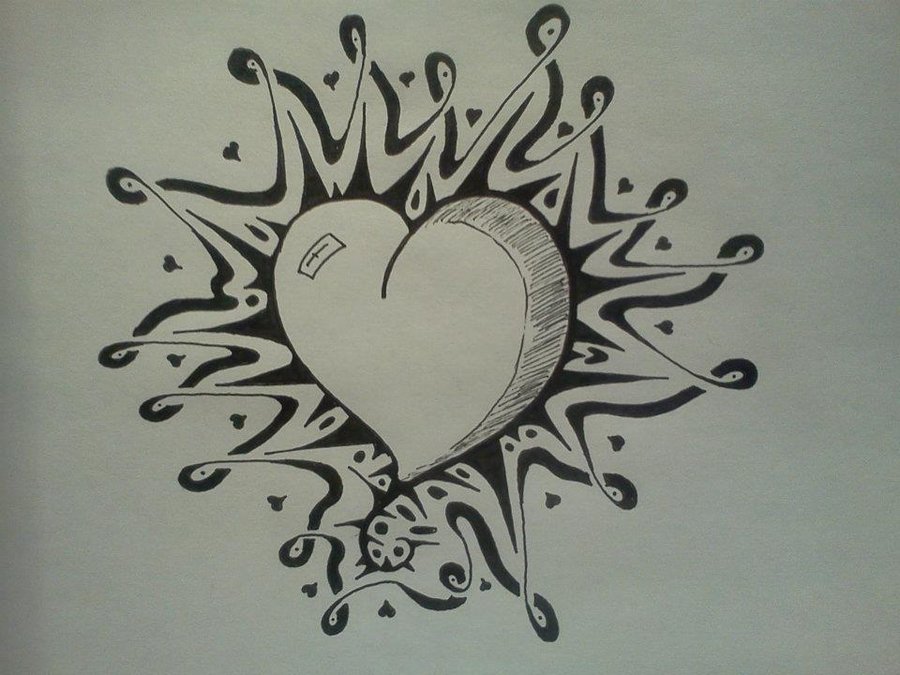 900x675 Heart W Ribbon By Jonathanbrumfield