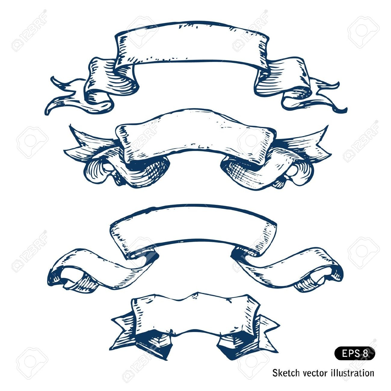 1300x1300 Scroll Ribbon Banner Drawing Sunglassesray