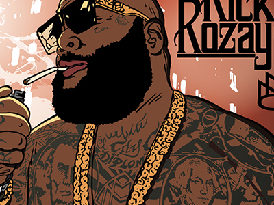 400x300 Drawing Rick Ross By Olivier Devaureix