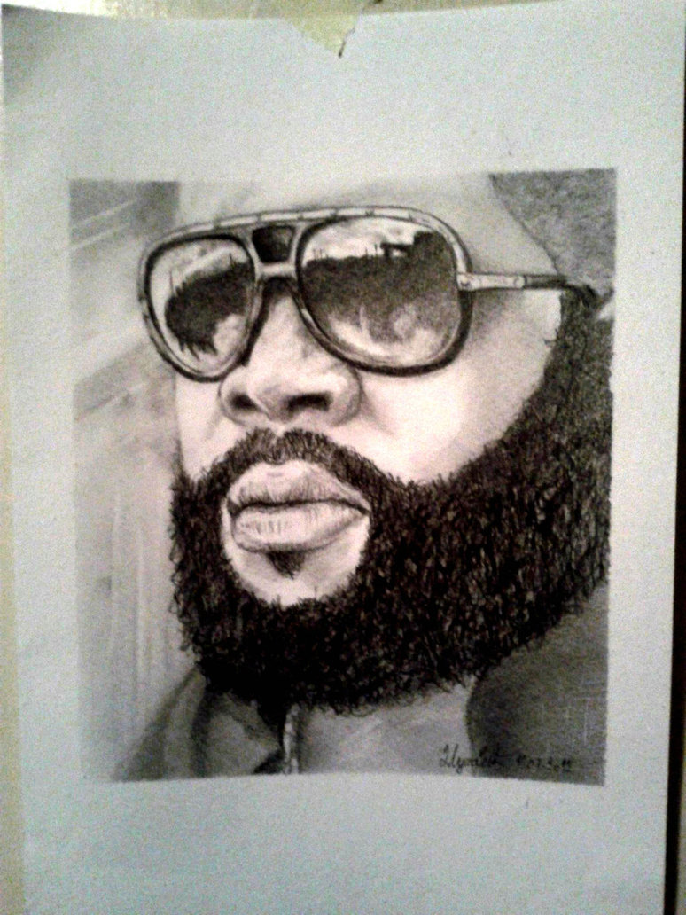 774x1032 Rick Ross Drawing By Indigotattoo