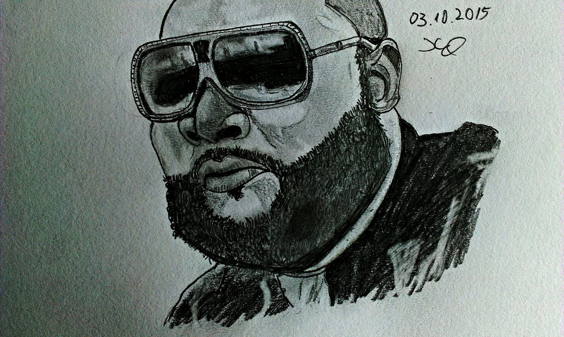 1156x691 Rick Ross Drawing 2015 By Xakdrawing