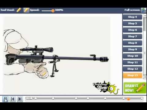 480x360 How To Draw A Sniper Rifle