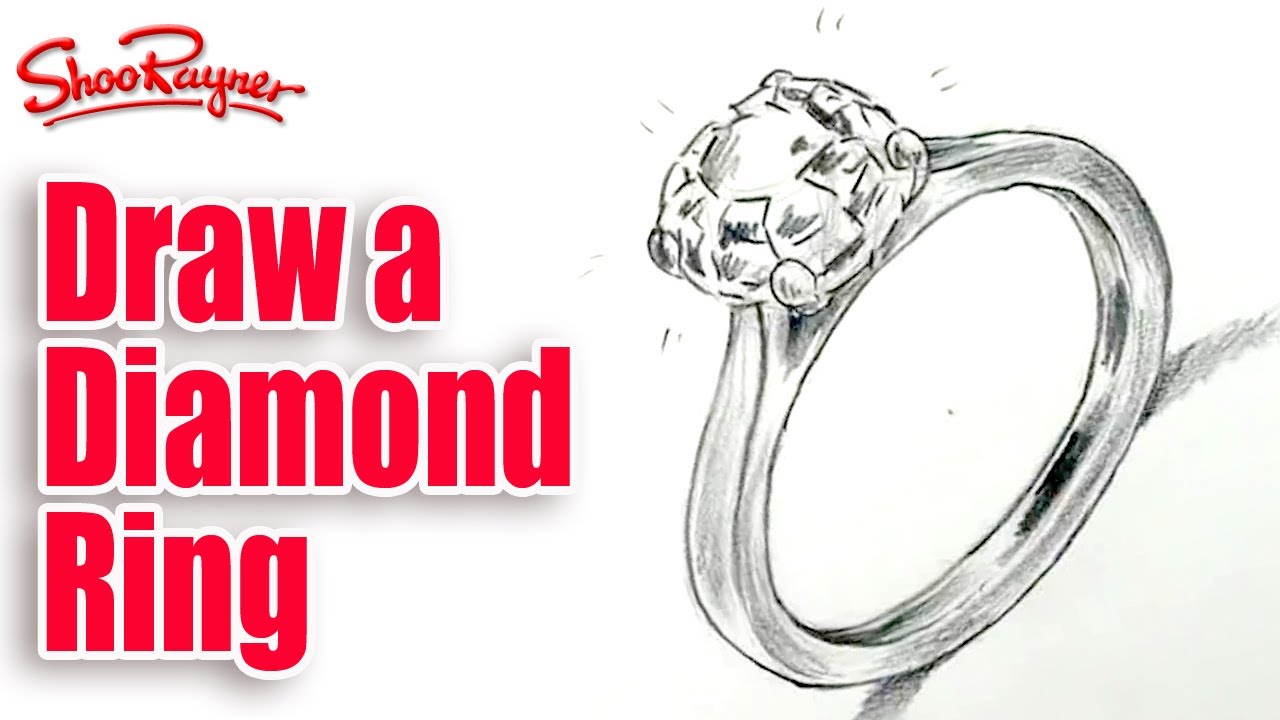 1280x720 How To Draw A Diamond Ring