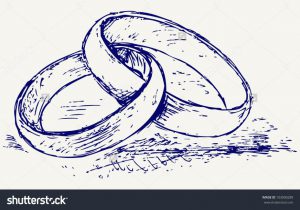 300x210 How To Draw A Wedding Ring Lovely The Gallery For Two Wedding