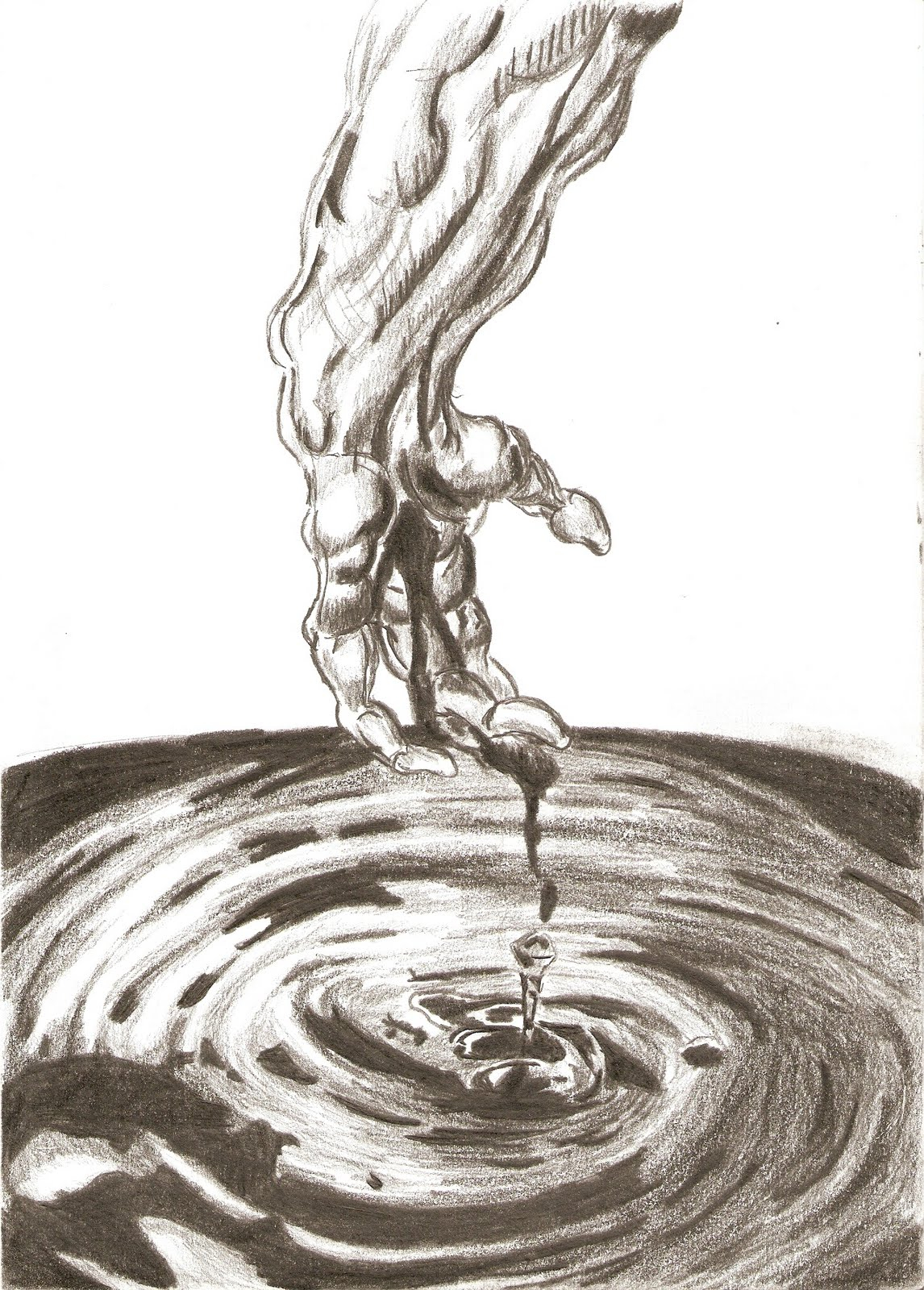 1146x1600 Water Ripples Drawing Drawn Waterdrop Ripple