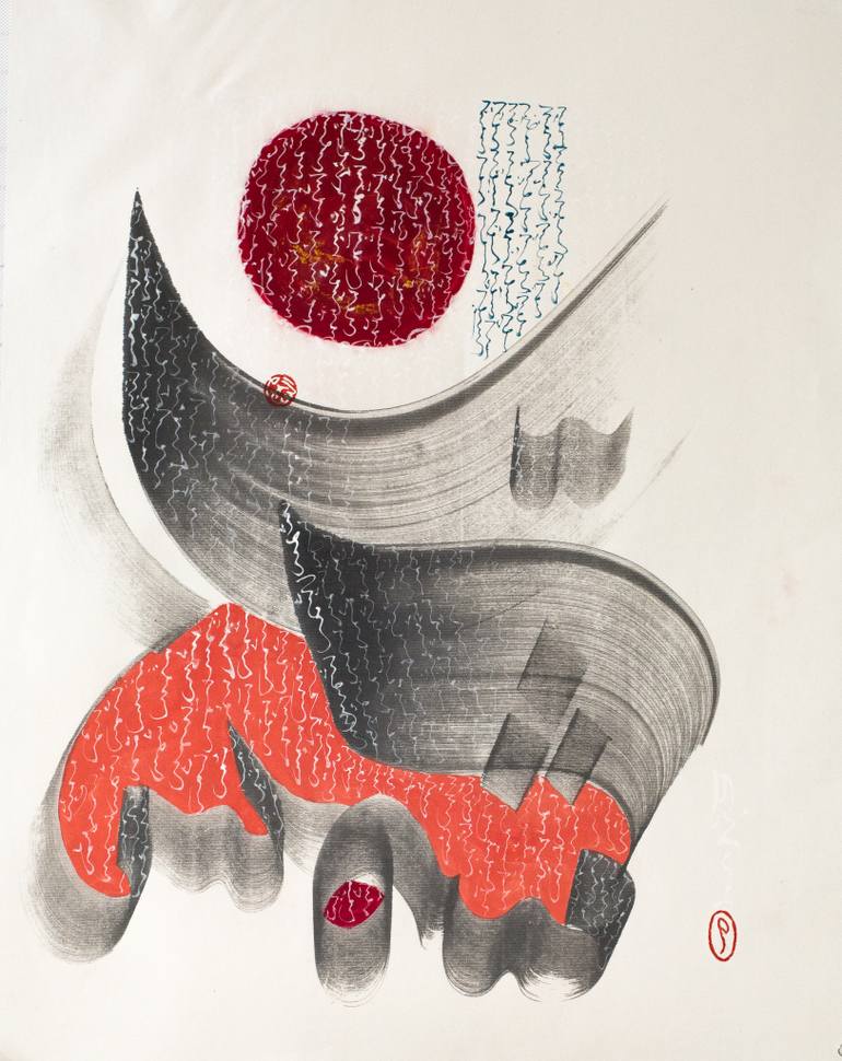 770x970 Saatchi Art Rising Sun Drawing By Maomeii Be