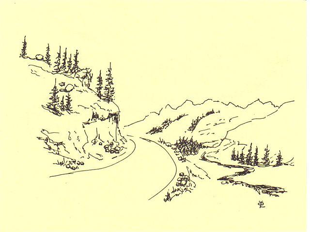 640x479 Road Drawing By Lennart Osterlind