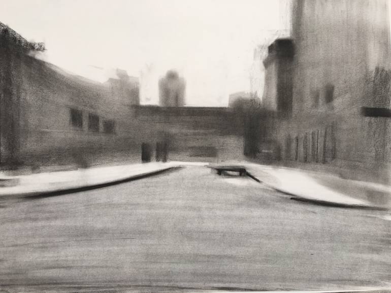 770x578 Saatchi Art Road Drawing By Louise Camrass