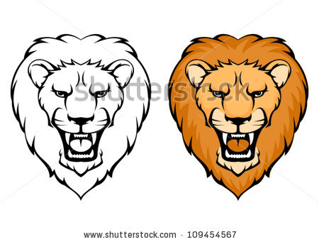 450x341 Roaring Lion Head Clip Art Clipart Panda