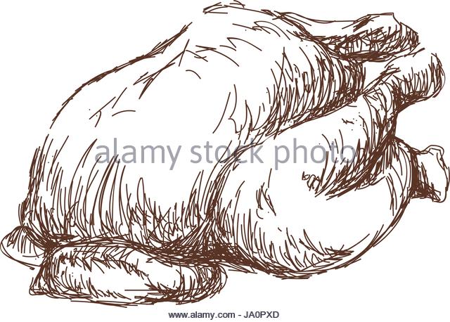 640x458 Whole Roast Chicken Food Illustration Stock Photos Amp Whole Roast