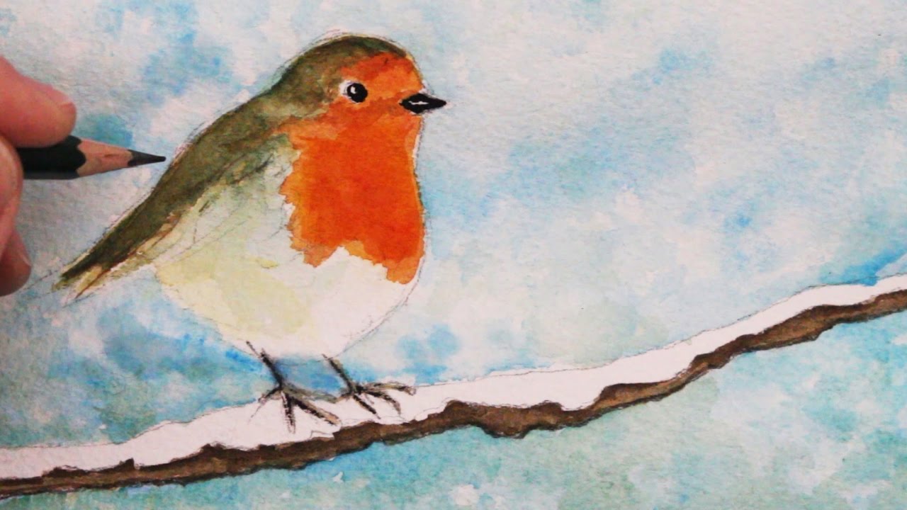 1280x720 How To Draw And Paint A Robin Step By Step