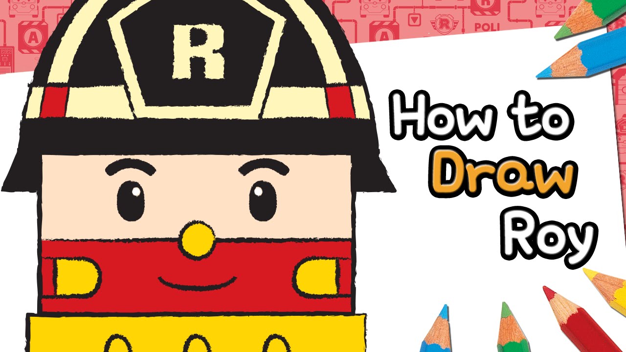 1280x720 02. How To Draw Roy Robocar Poli