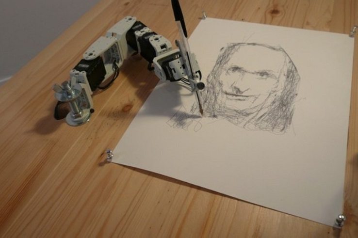 738x491 Paul The Drawing Robot