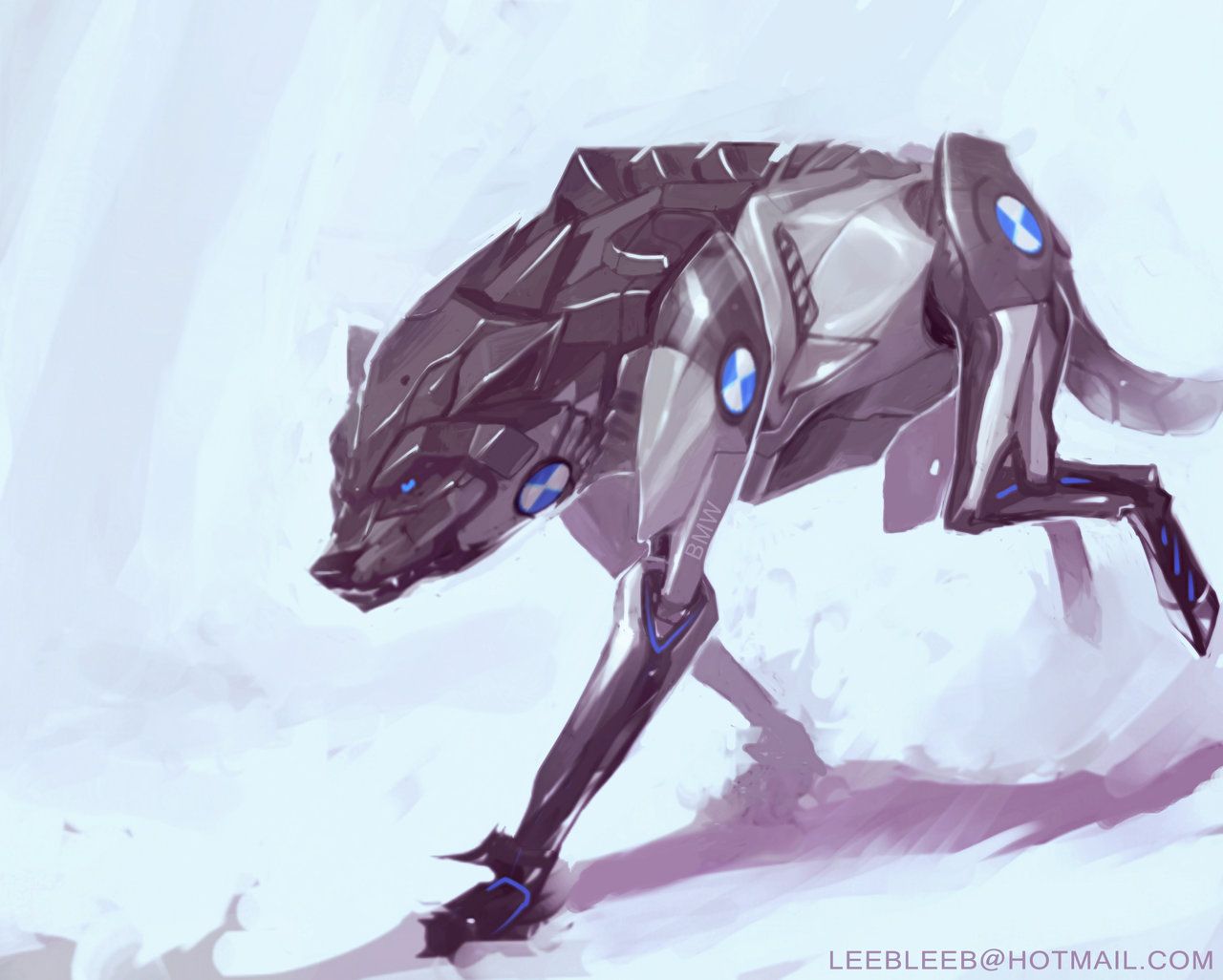 1280x1026 More Collections Like Robotic Wolf Concept By