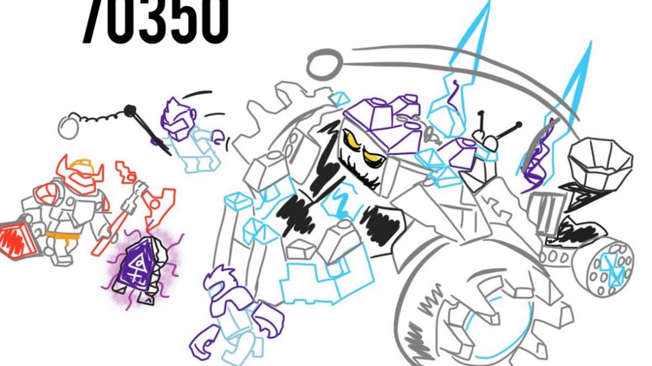 1280x720 Lego Nexo Knights 2017 Set 70350 Triple Rocker Drawing