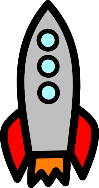 318x600 Rocket Ship Shooting Clip Art